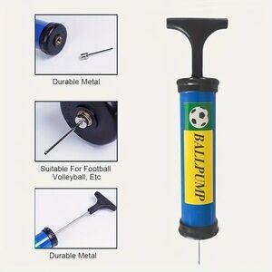 Portable Hand Operated Sports Ball Pump, NWT